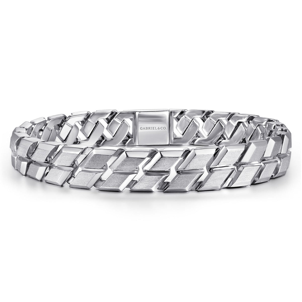 10mm 925 Sterling Silver Herringbone Men's Bracelet – Dunkin's