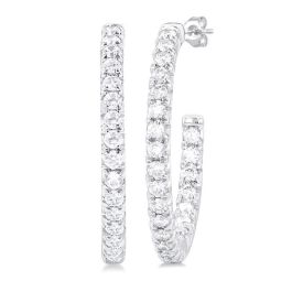 Inside Out Diamond Half Hoop Earrings Dunkin S Diamonds