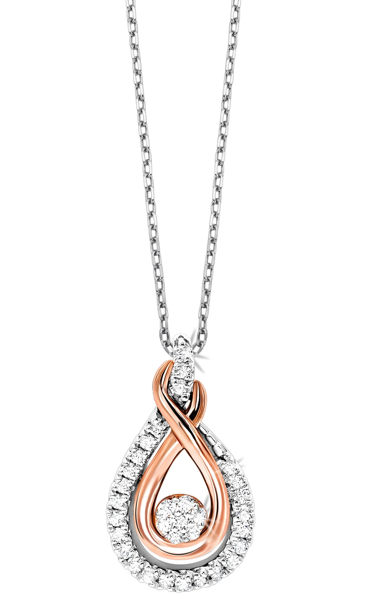 A diamond pendant necklace available at Dunkin’s Diamonds