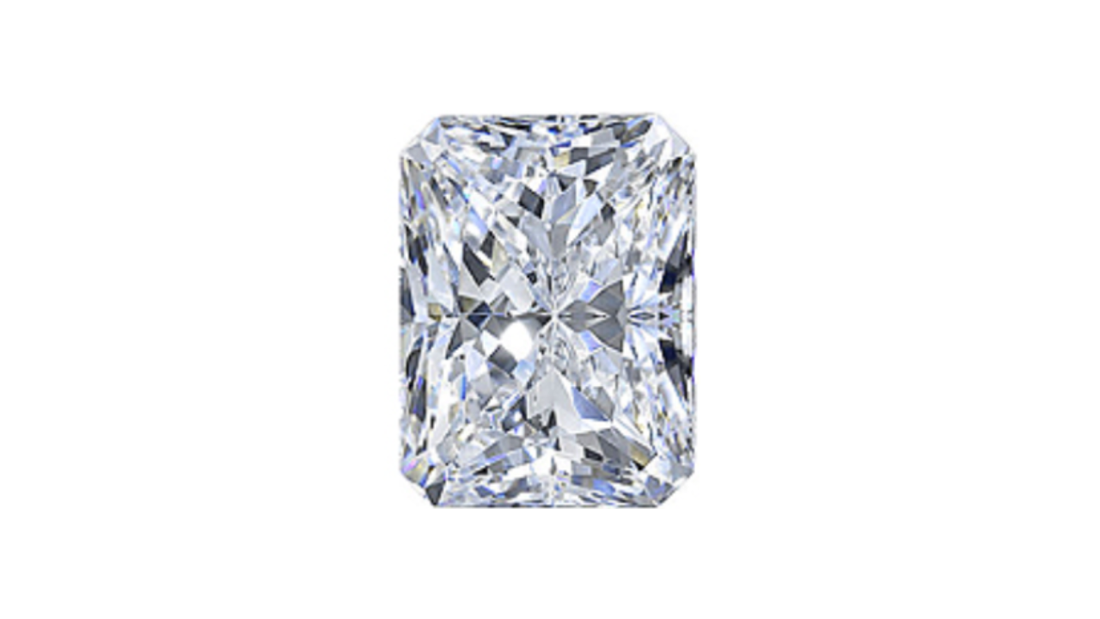 A radiant cut diamond.