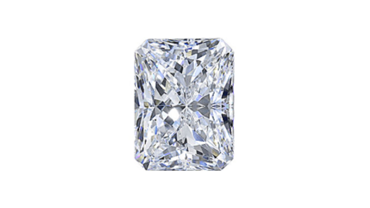 A radiant cut diamond.