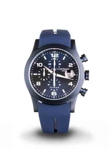 Locman Watch Men Blue Island Chrono Quartz