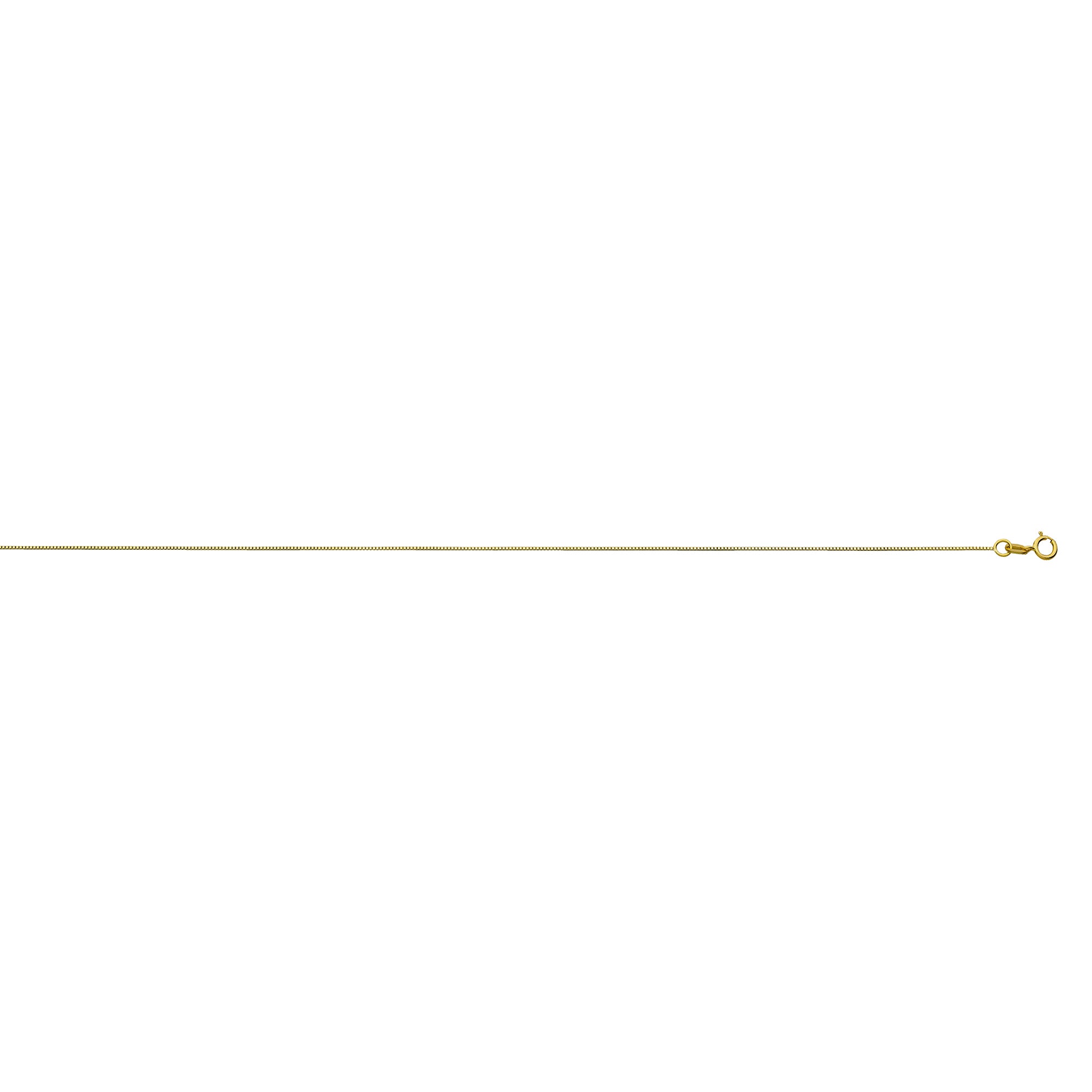 18" 14k Yellow Gold .51mm Box Chain