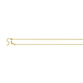 22" 14k Yellow Gold Round Adjustable 1.0mm Wheat Chain