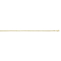 18" 14k Yellow Gold Diamond Cut Rope 2.1mm Chain