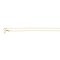 22" 14k Yellow Gold Round Adjustable Box Chain