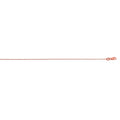 18" 14k Rose Gold 0.64mm Box Chain