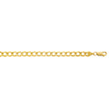 10k Yellow Gold Curb Link 9.6mm Bracelet