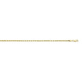 22" 10k Yellow Gold Rope Chain Lobster Clasp