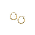 14k Yellow Gold Hoop Earrings