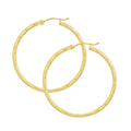 14k Yellow Gold Hoop Earrings