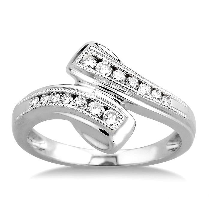 Bypass Diamond Fashion Ring