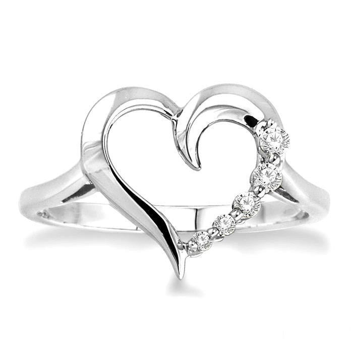 JOURNEY HEART DIAMOND RING