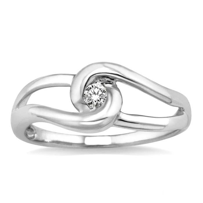 Knot Diamond Fashion Ring