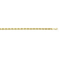 10k Yellow Gold Diamond Cut Rope Bracelet End