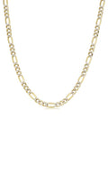 10k Yellow and White Gold 20'' Figaro Chain