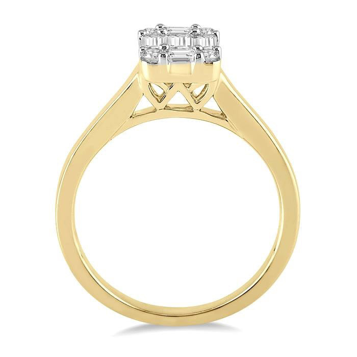 Fusion Diamond Engagement Ring