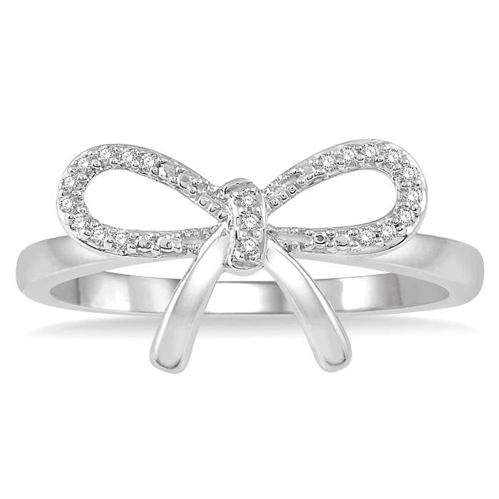 Bow Diamond Fashion Ring