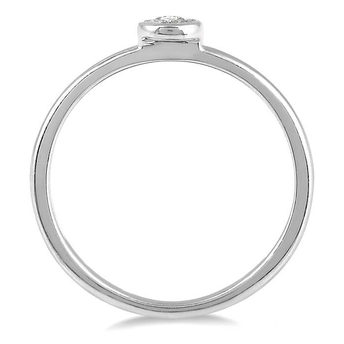 Light Weight Diamond Promise Ring