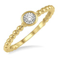 Light Weight Diamond Promise Ring