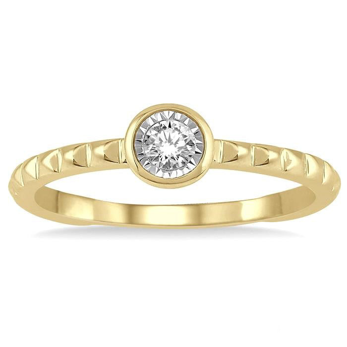 Tranquil Palatine 14K Yellow Gold Diamond Ring