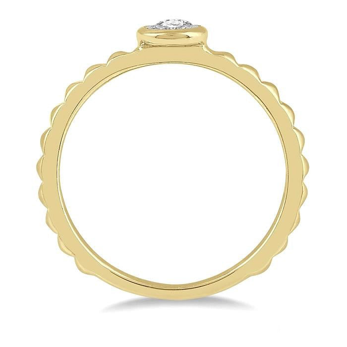 Tranquil Palatine 14K Yellow Gold Diamond Ring