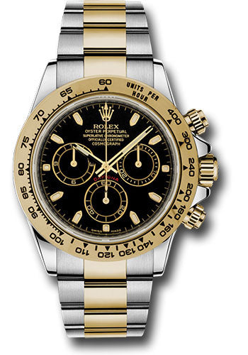 *Pre-Owned* Rolex Yellow Rolesor Cosmograph Daytona 40 Watch - Black Index Dial