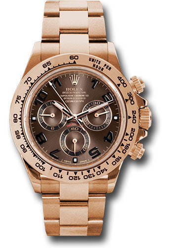 *Pre-Owned* Rolex Everose Gold Cosmograph Daytona 40 Watch - Chocolate Arabic Dial