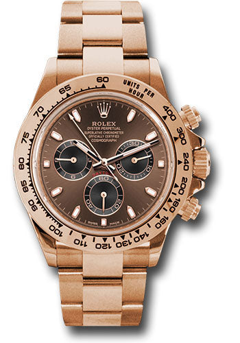*Pre-Owned* Rolex Everose Gold Cosmograph Daytona 40 Watch - Chocolate and Black Index Dial