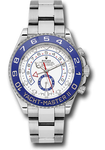 *Pre-Owned* Rolex Steel Yacht-Master II 44 Watch - Matt White Dial