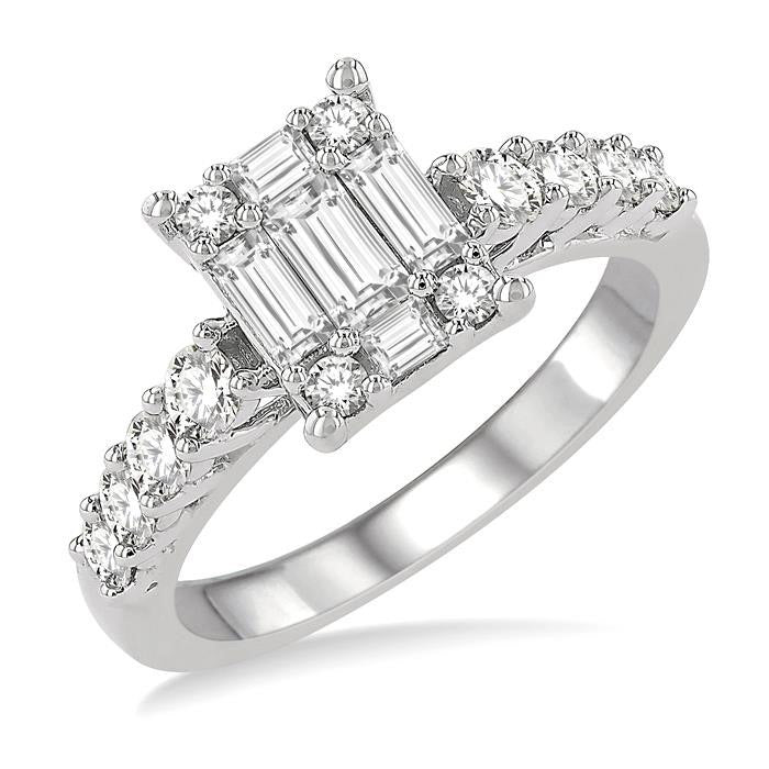 Fusion Diamond Engagement Ring
