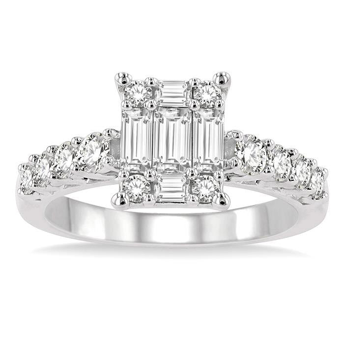 Fusion Diamond Engagement Ring