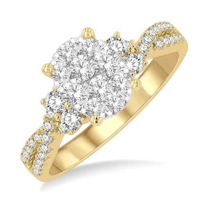 Oval Shape Shine Bright Diamond Engagement Ring