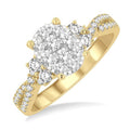 Oval Shape Shine Bright Diamond Engagement Ring