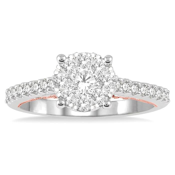 Round Shape Shine Bright Diamond Engagement Ring
