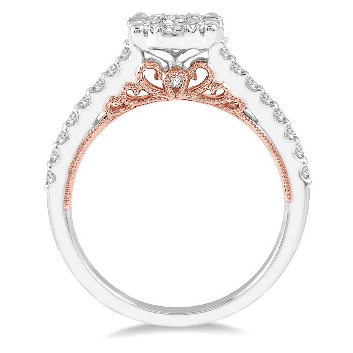 Round Shape Shine Bright Diamond Engagement Ring