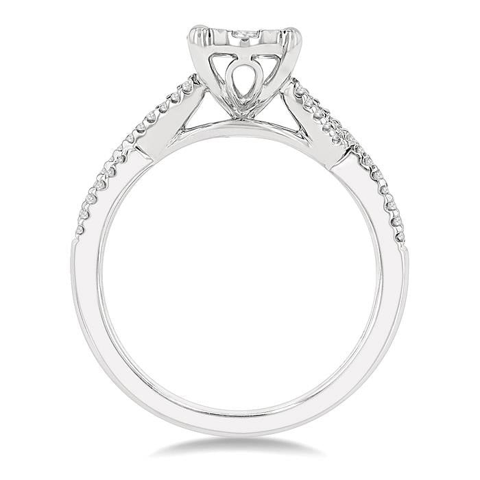 Oval Shape Shine Bright Diamond Engagement Ring