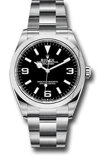 *Pre-Owned* Rolex Stainless Steel Oyster Perpetual Explorer - Black Dial - Oyster Bracelet - 2021 Release