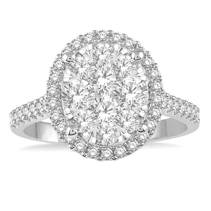 Oval Shape Shine Bright Essential Diamond Ring