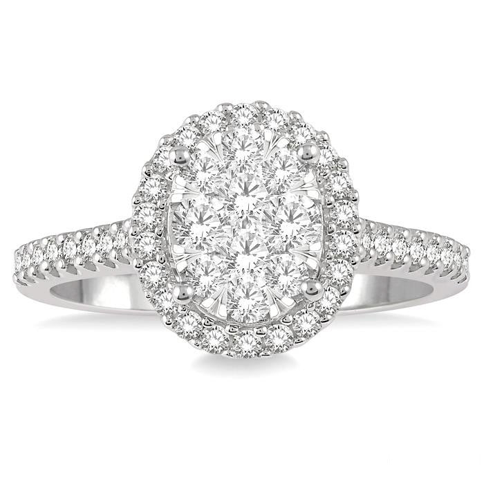 Oval Shape Shine Bright Essential Diamond Ring