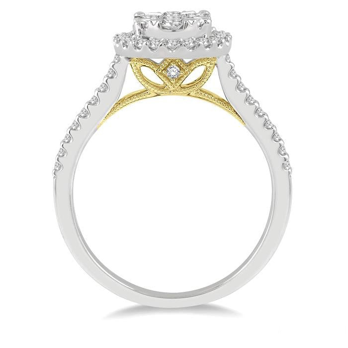 Oval Shape Shine Bright Essential Diamond Ring