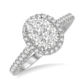 Oval Shape Shine Bright Essential Diamond Engagement Ring