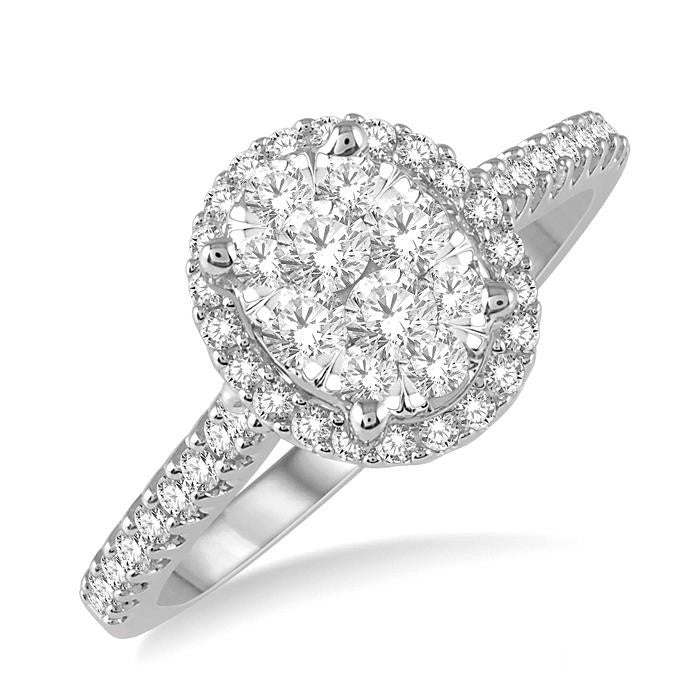 Oval Shape Shine Bright Essential Diamond Ring