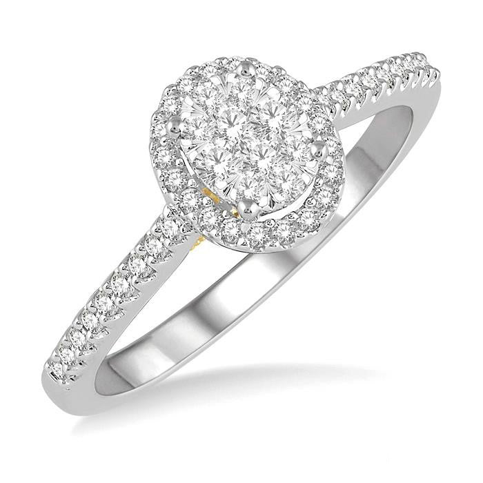 Oval Shape Shine Bright Essential Diamond Ring