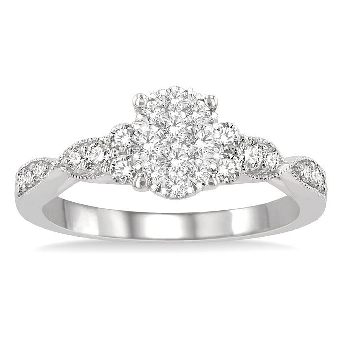Oval Shape Shine Bright Bridal Diamond Engagement Ring