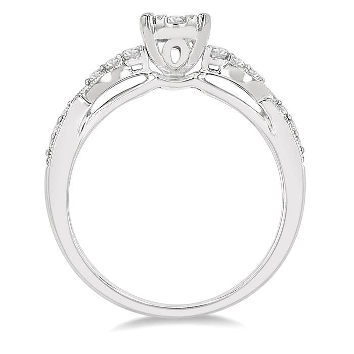 Oval Shape Shine Bright Bridal Diamond Engagement Ring