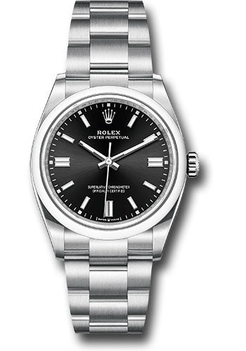 *Pre-Owned* Rolex Oyster Perpetual 36 Watch - Domed Bezel - Black Index Dial - Oyster Bracelet