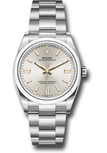 *Pre-Owned* Rolex Oyster Perpetual 36 Watch - Domed Bezel - Silver Index Dial - Oyster Bracelet