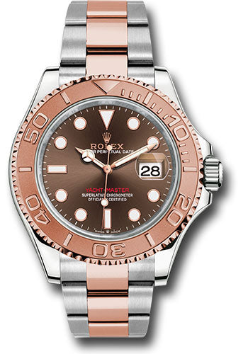 *Pre-Owned* Rolex Steel and Everose Gold Yacht-Master 40 Watch - Chocolate Dial - 3235 Movement
