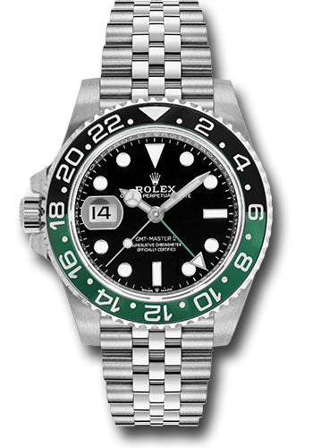 *Pre-Owned* Rolex Oystersteel "Sprite" GMT-Master II Watch - Bidirectional Rotatable 24-Hour Graduated Bezel